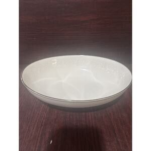 Vtg Noritake Ivory Japan Lorelei Oval Serving Bowl 9.5” By 7”
